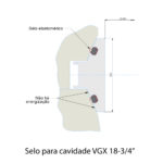 Selo para cavidade VGX 18-3/4"