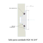 Selo para cavidade VGX 16-3/4"